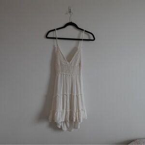 Forever 21 Cream Crochet Dress